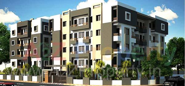 3D Elevation of real estate project Nirvana Residency located at Nagarwada, Vadodara, Gujarat