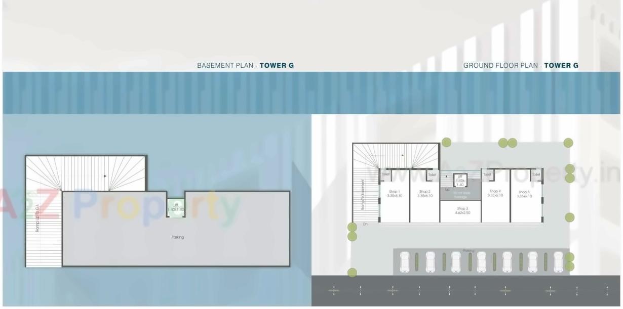 Layout of real estate project Nirvana Residency located at Nagarwada, Vadodara, Gujarat