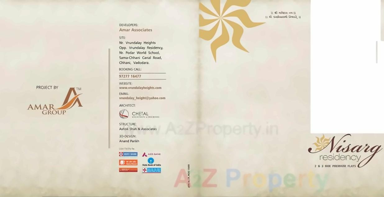  of real estate project Nisarag Residency located at Vadodara, Vadodara, Gujarat