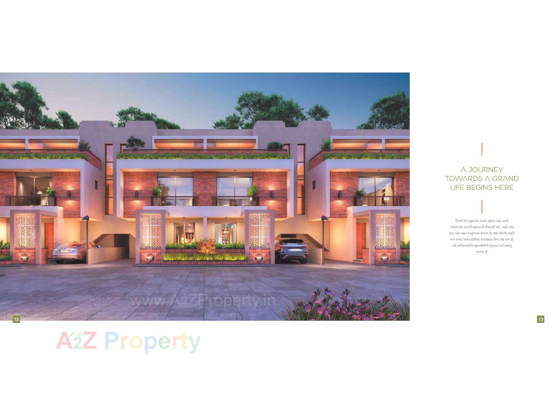 3D Elevation of real estate project Nisarg located at Bil, Vadodara, Gujarat