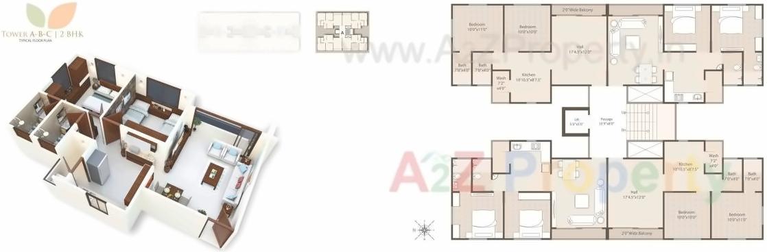 Layout of real estate project Nisarg Palladium located at Vadodara, Vadodara, Gujarat