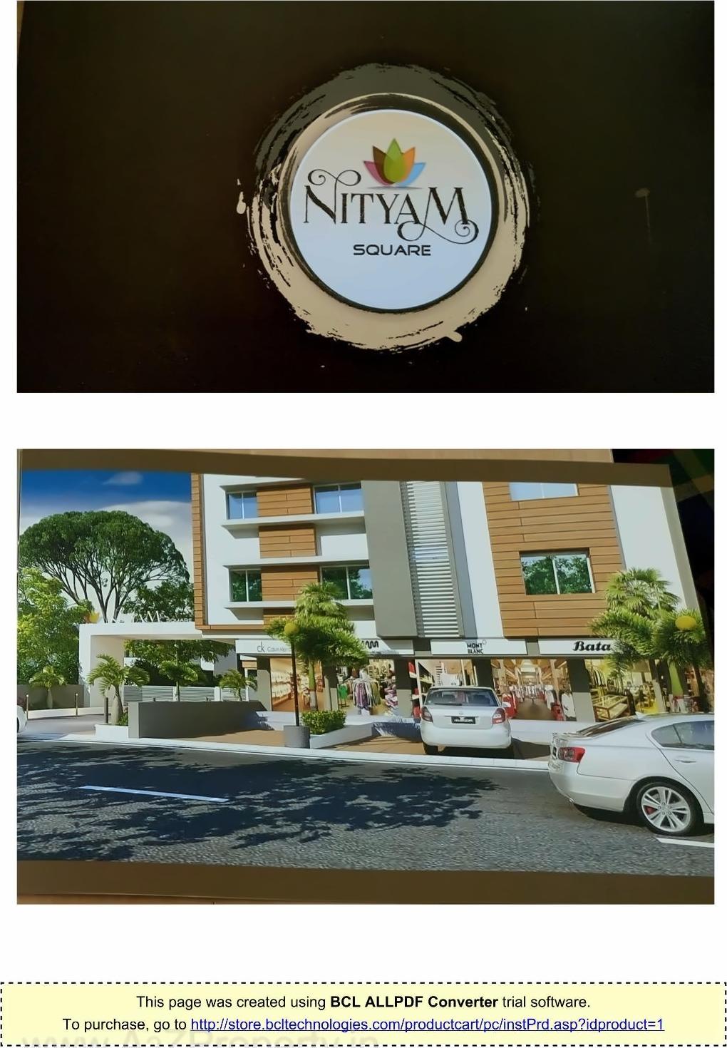 3D Elevation of real estate project Nityam Square located at Harni, Vadodara, Gujarat