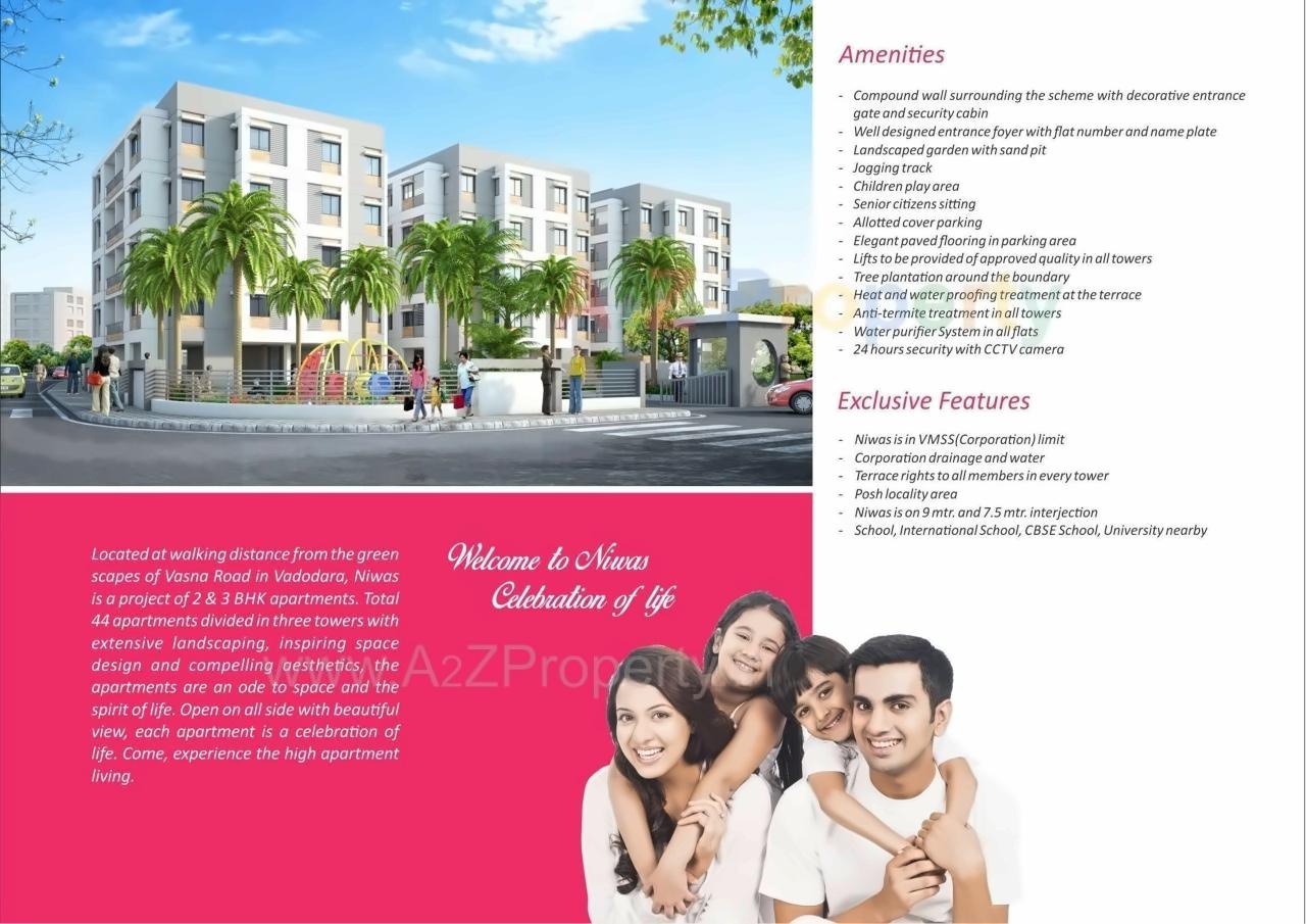  of real estate project Niwas located at Vasna, Vadodara, Gujarat