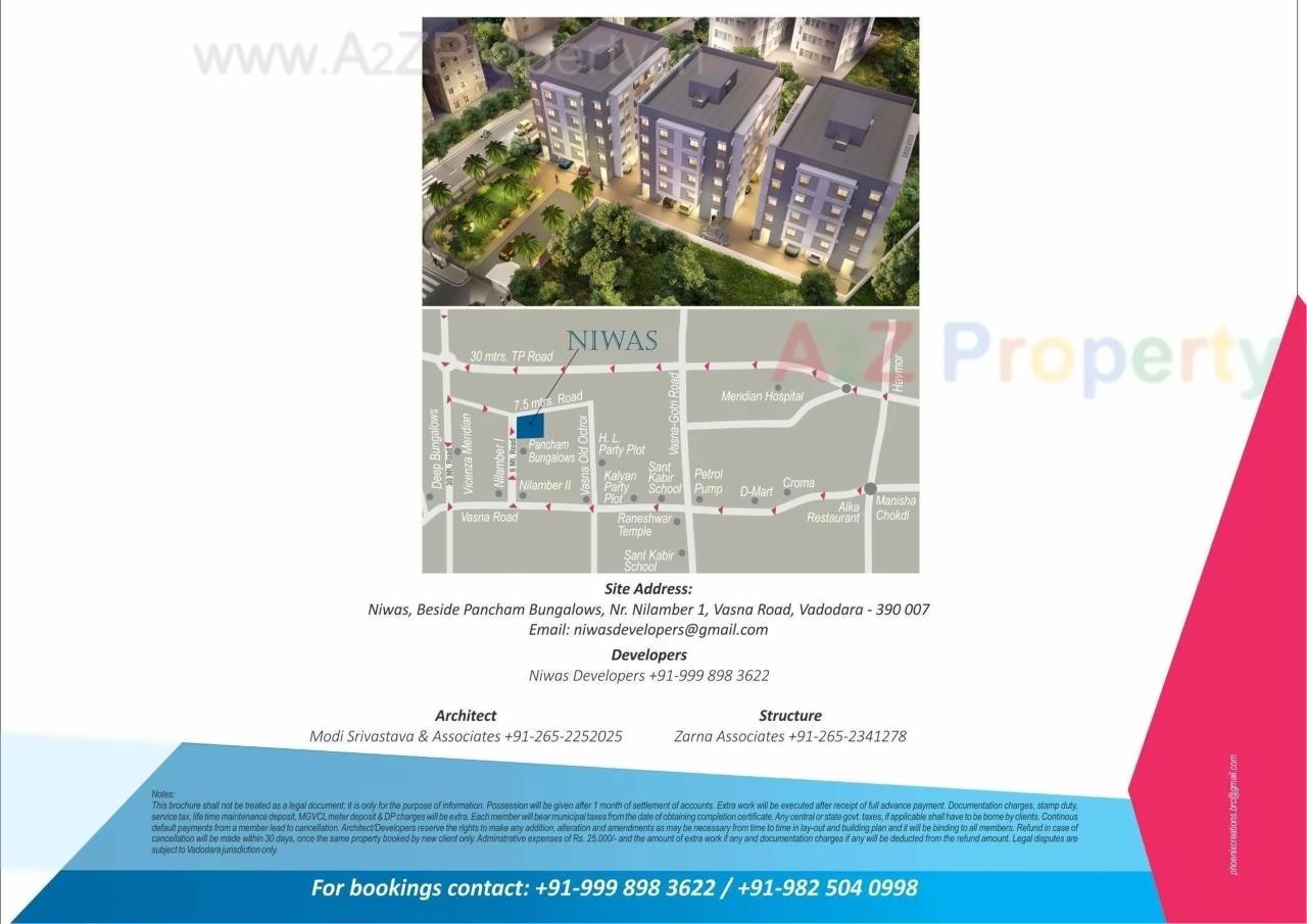  of real estate project Niwas located at Vasna, Vadodara, Gujarat