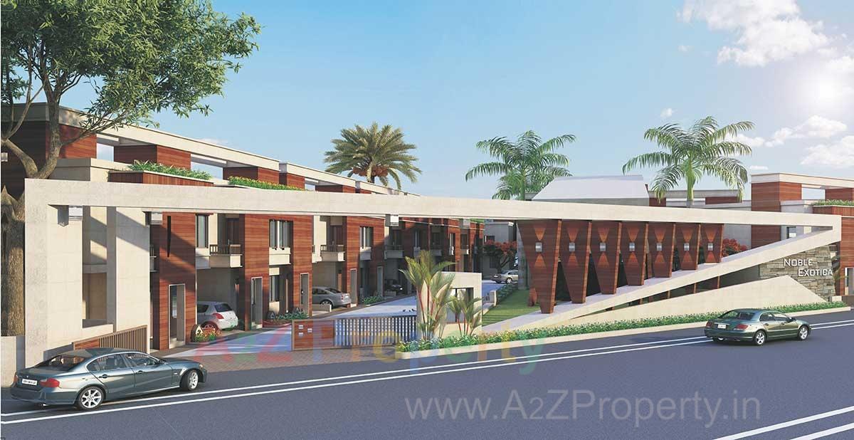 3D Elevation of real estate project Noble Exotica located at Bill, Vadodara, Gujarat