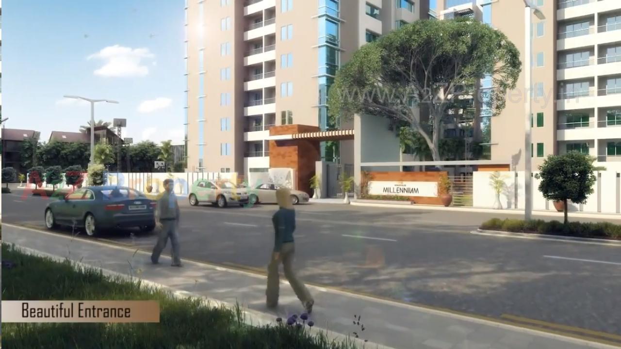 3D Elevation of real estate project Northway Millenium located at Bhayli, Vadodara, Gujarat