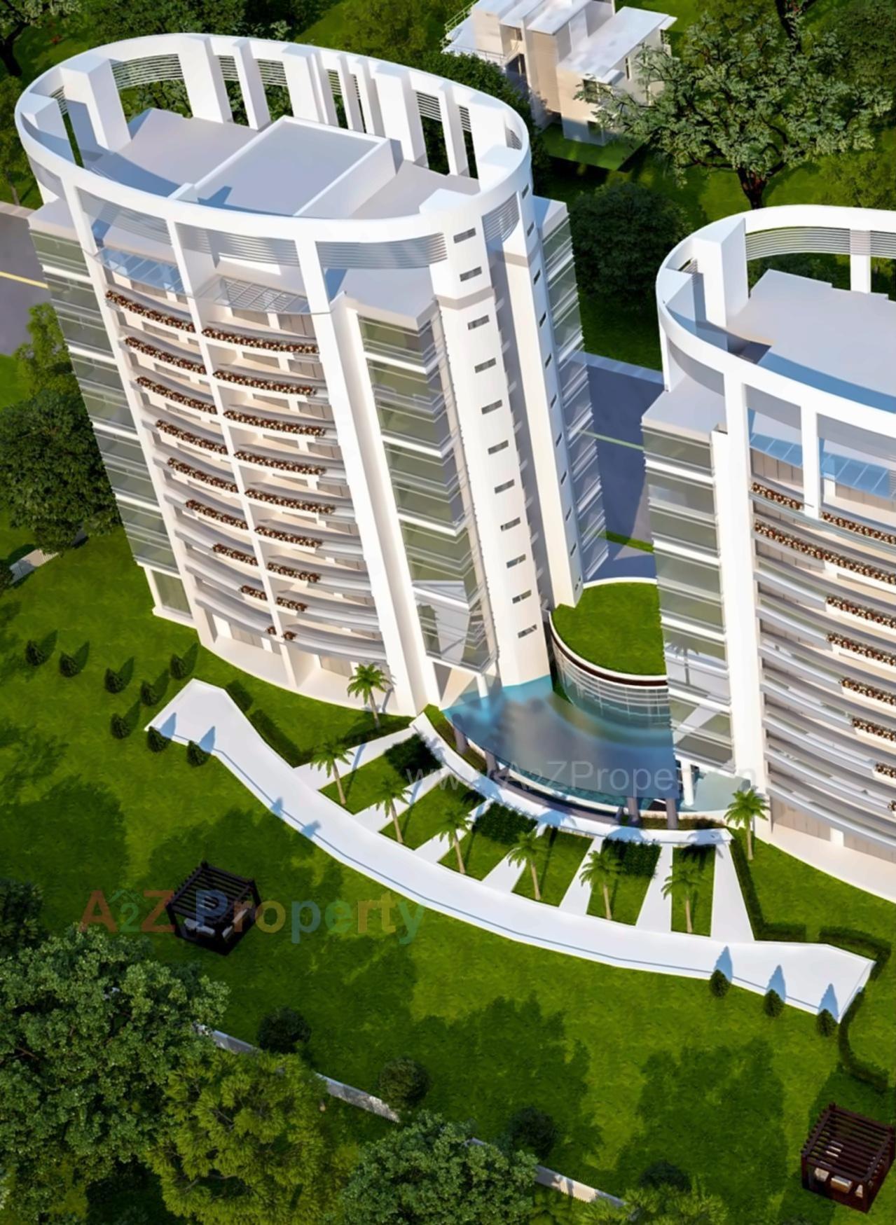 3D Elevation of real estate project Northway The Address located at Kasba, Vadodara, Gujarat