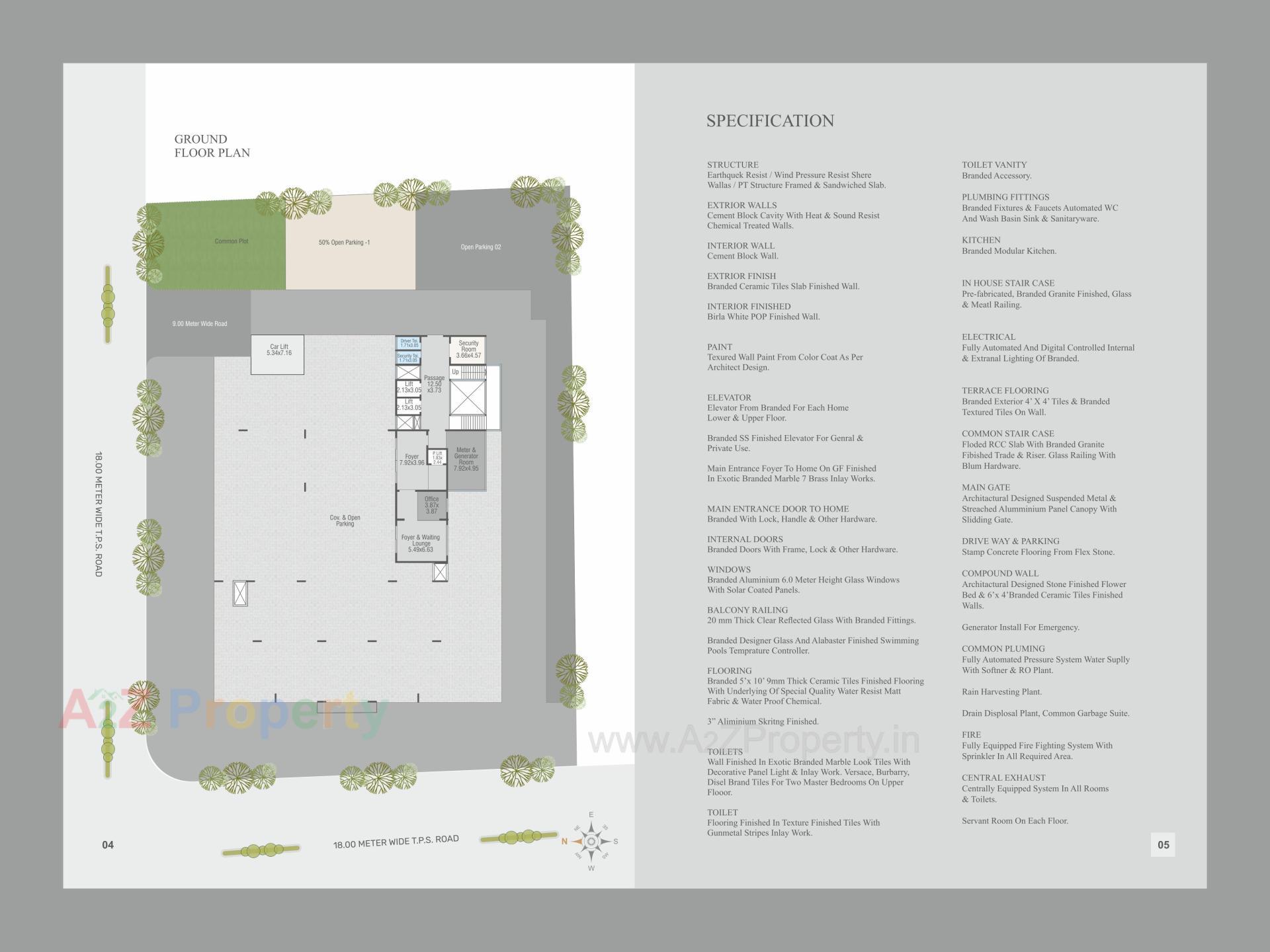 Layout of real estate project Nyalkaran Mansion located at Sama, Vadodara, Gujarat