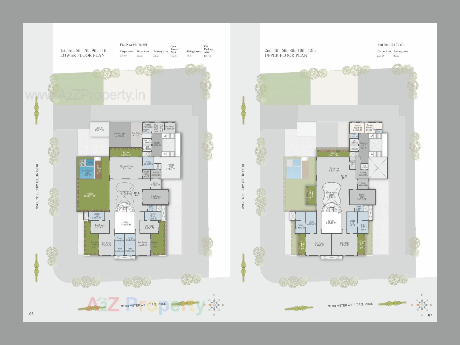 Layout of real estate project Nyalkaran Mansion located at Sama, Vadodara, Gujarat