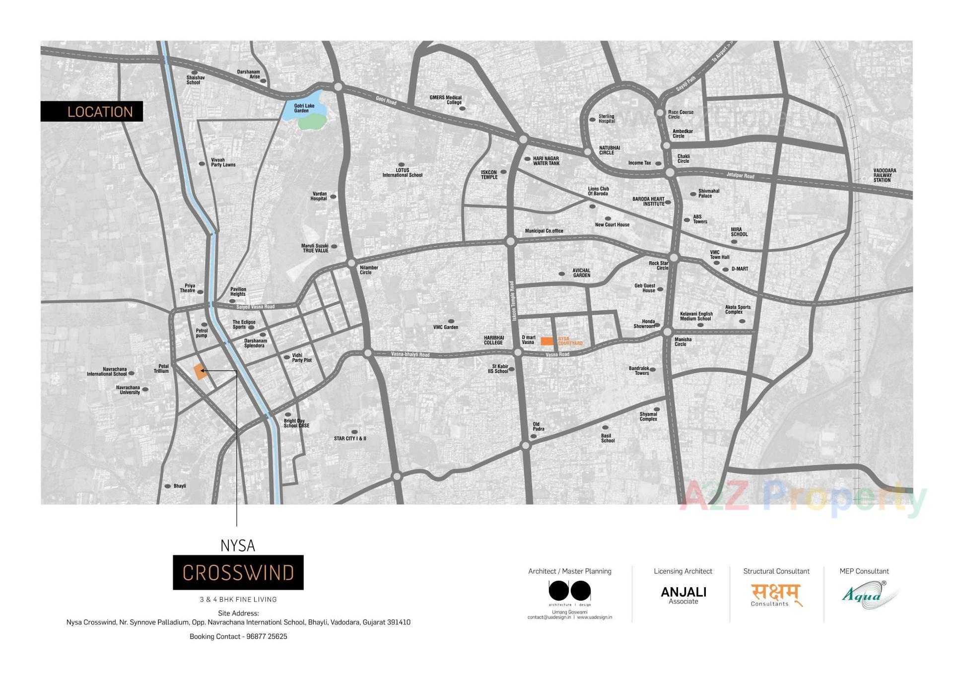  of real estate project Nysa Crosswind located at Bhayali, Vadodara, Gujarat