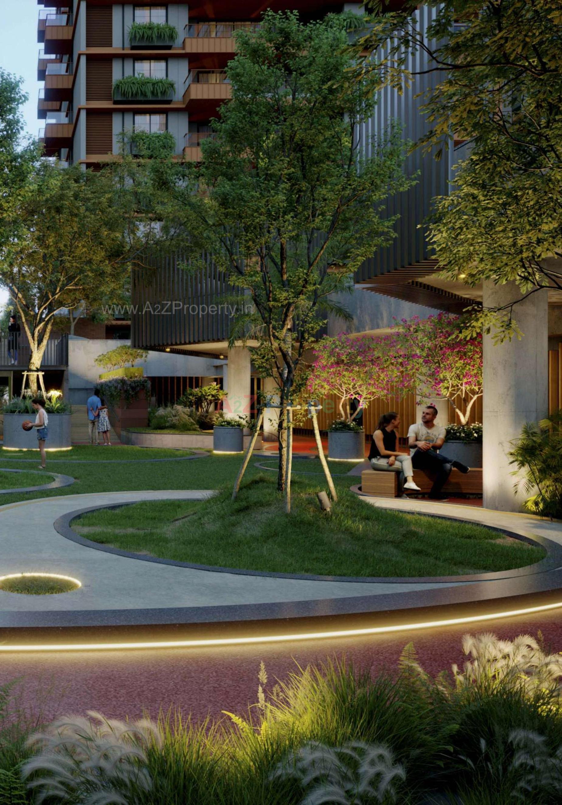 3D Elevation of real estate project Nysa Crosswind located at Bhayali, Vadodara, Gujarat