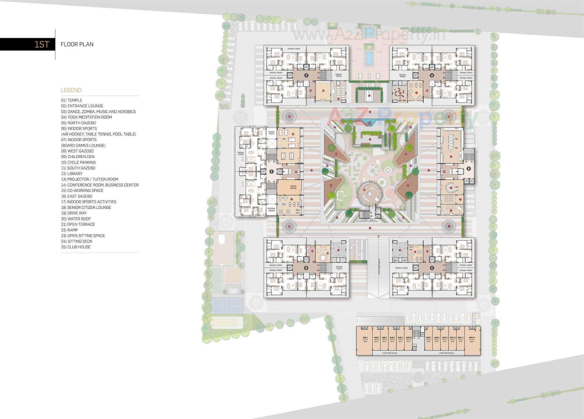 Layout of real estate project Nysa Crosswind located at Bhayali, Vadodara, Gujarat