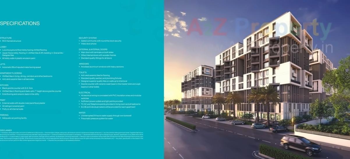 3D Elevation of real estate project Nysa Skydale located at Chhani, Vadodara, Gujarat