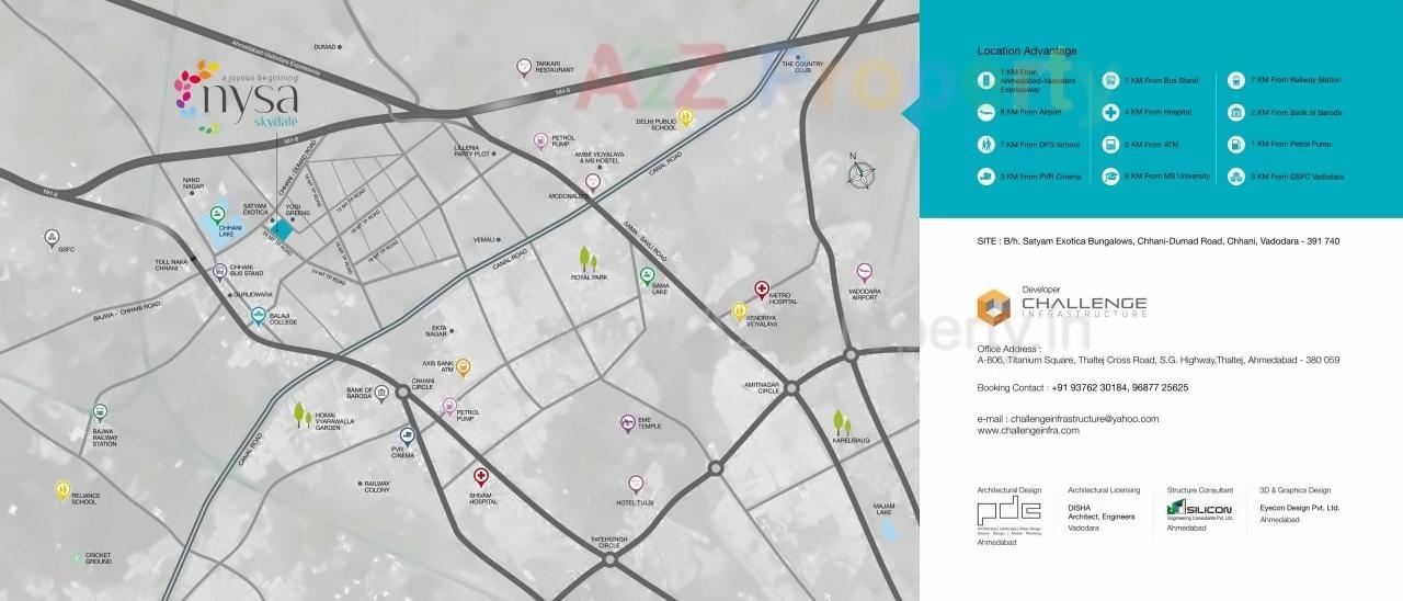  of real estate project Nysa Skydale located at Chhani, Vadodara, Gujarat
