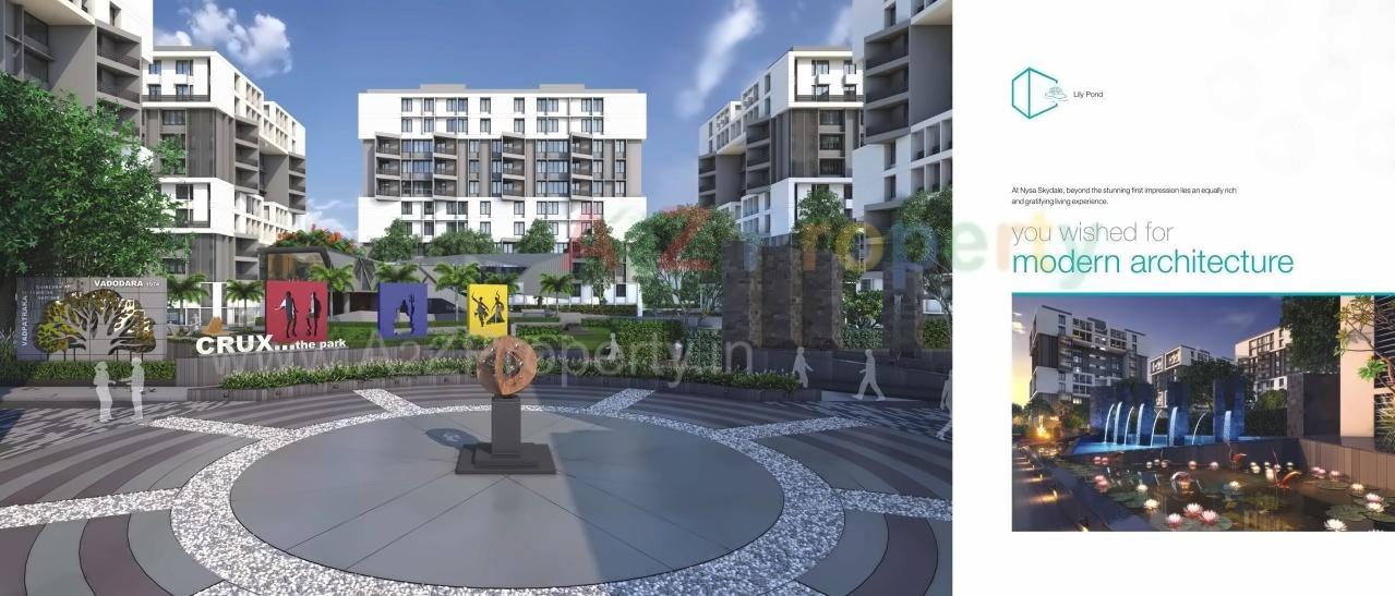 3D Elevation of real estate project Nysa Skydale located at Chhani, Vadodara, Gujarat