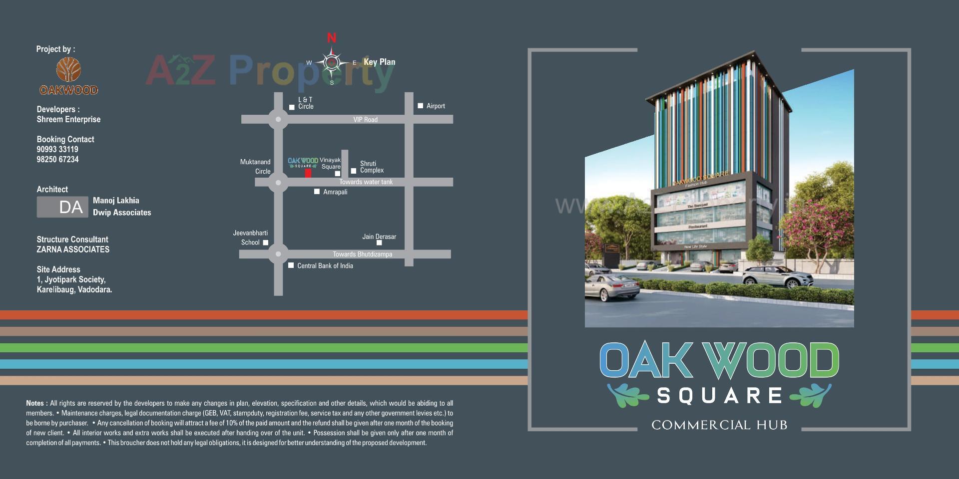  of real estate project Oakwood Square located at Nagarwada, Vadodara, Gujarat