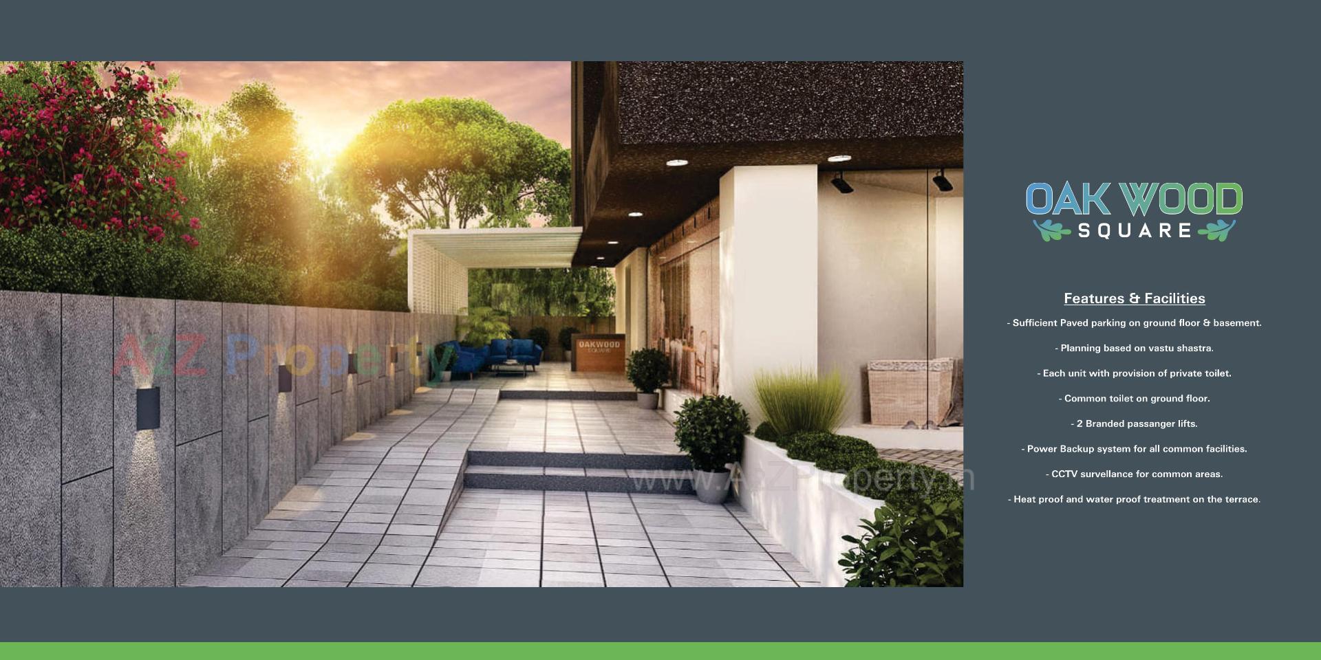 3D Elevation of real estate project Oakwood Square located at Nagarwada, Vadodara, Gujarat