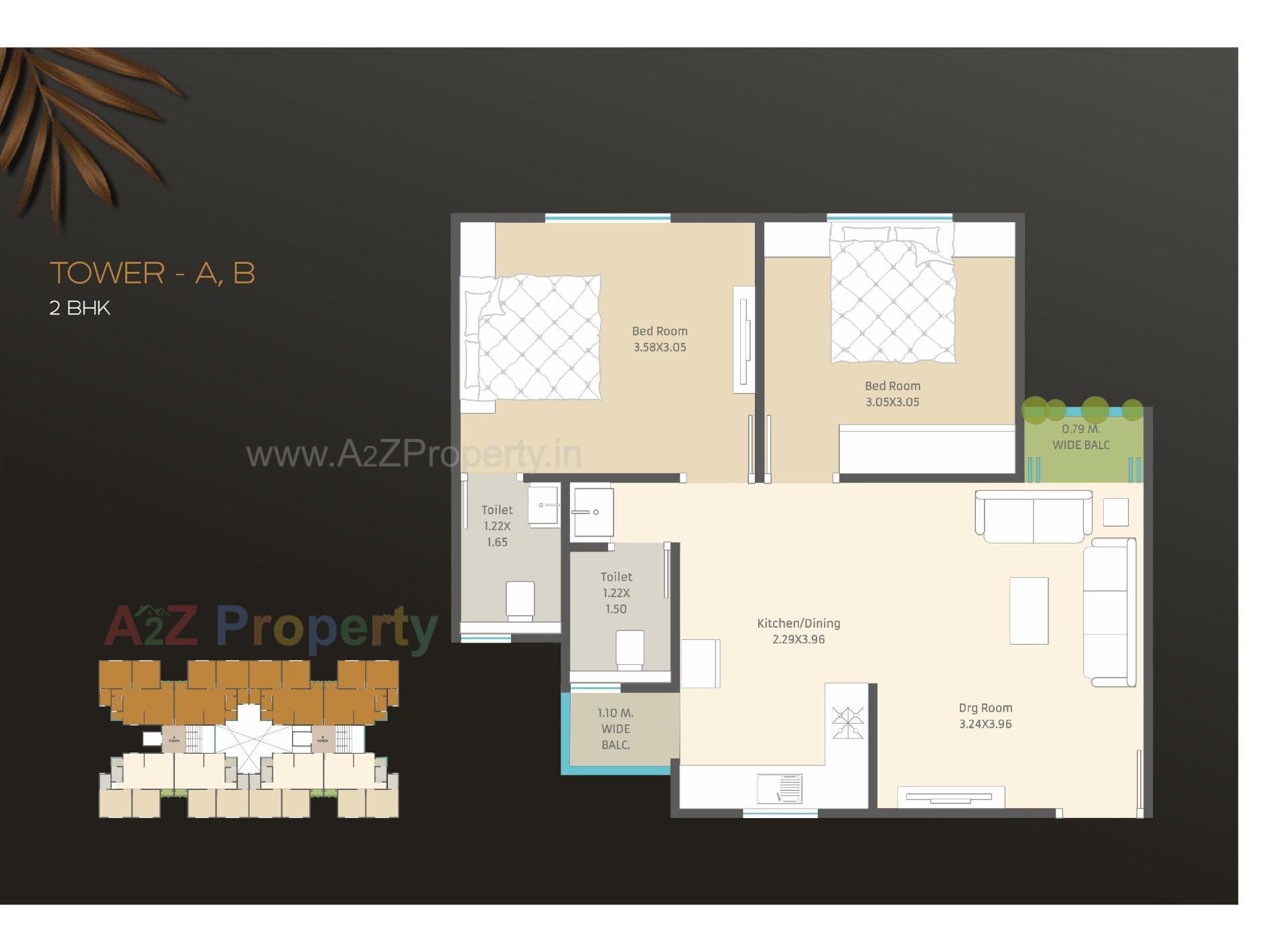 Layout of real estate project Om Aashtha located at Jambuva, Vadodara, Gujarat