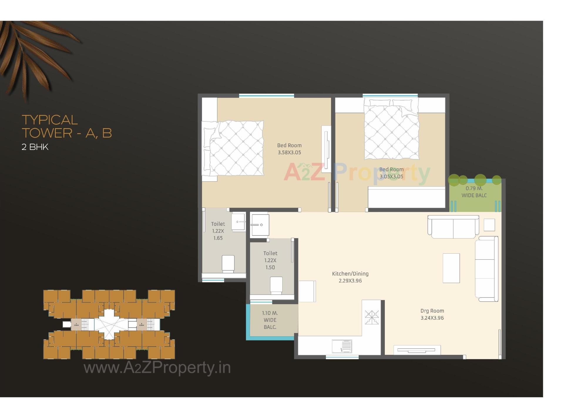 Layout of real estate project Om Aashtha located at Jambuva, Vadodara, Gujarat