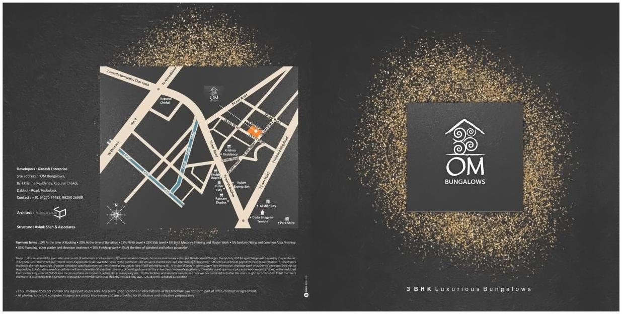  of real estate project Om Bungalows located at Kapurai, Vadodara, Gujarat