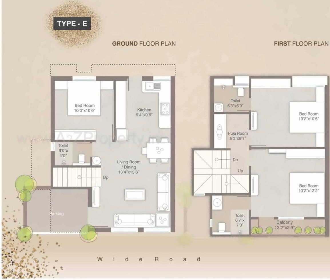 Layout of real estate project Om Bungalows located at Kapurai, Vadodara, Gujarat