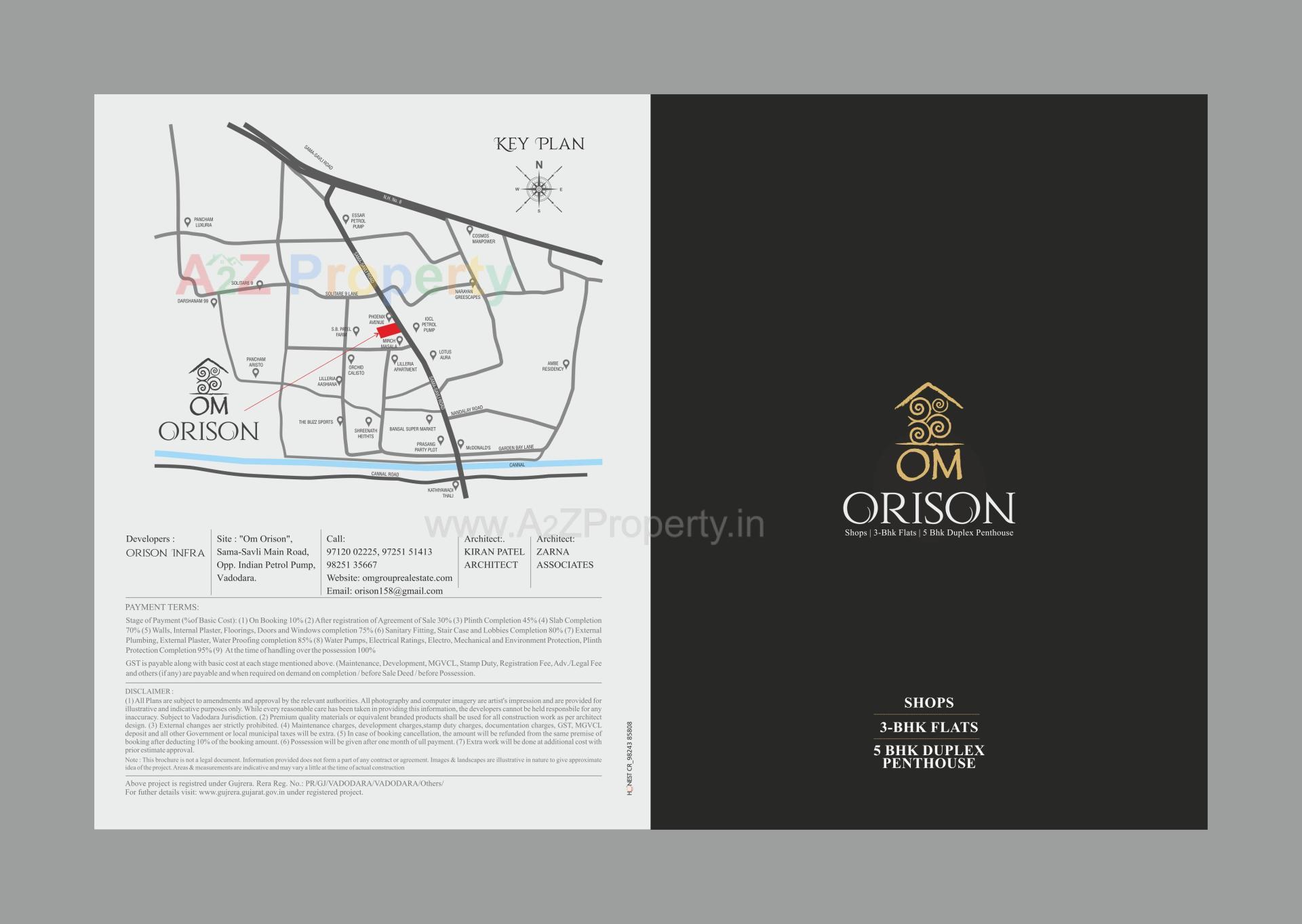  of real estate project Om Orison located at Sama, Vadodara, Gujarat
