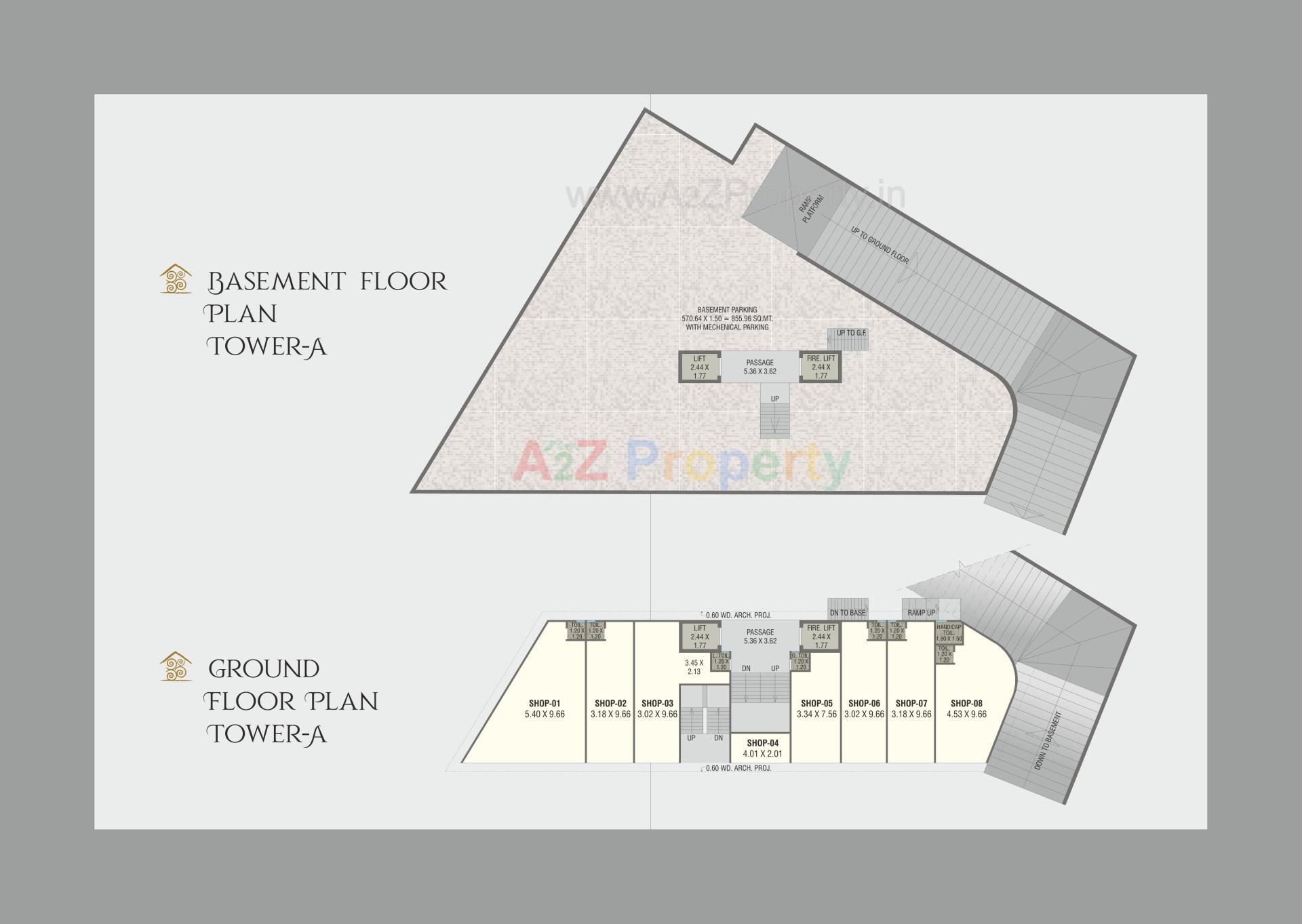 Layout of real estate project Om Orison located at Sama, Vadodara, Gujarat