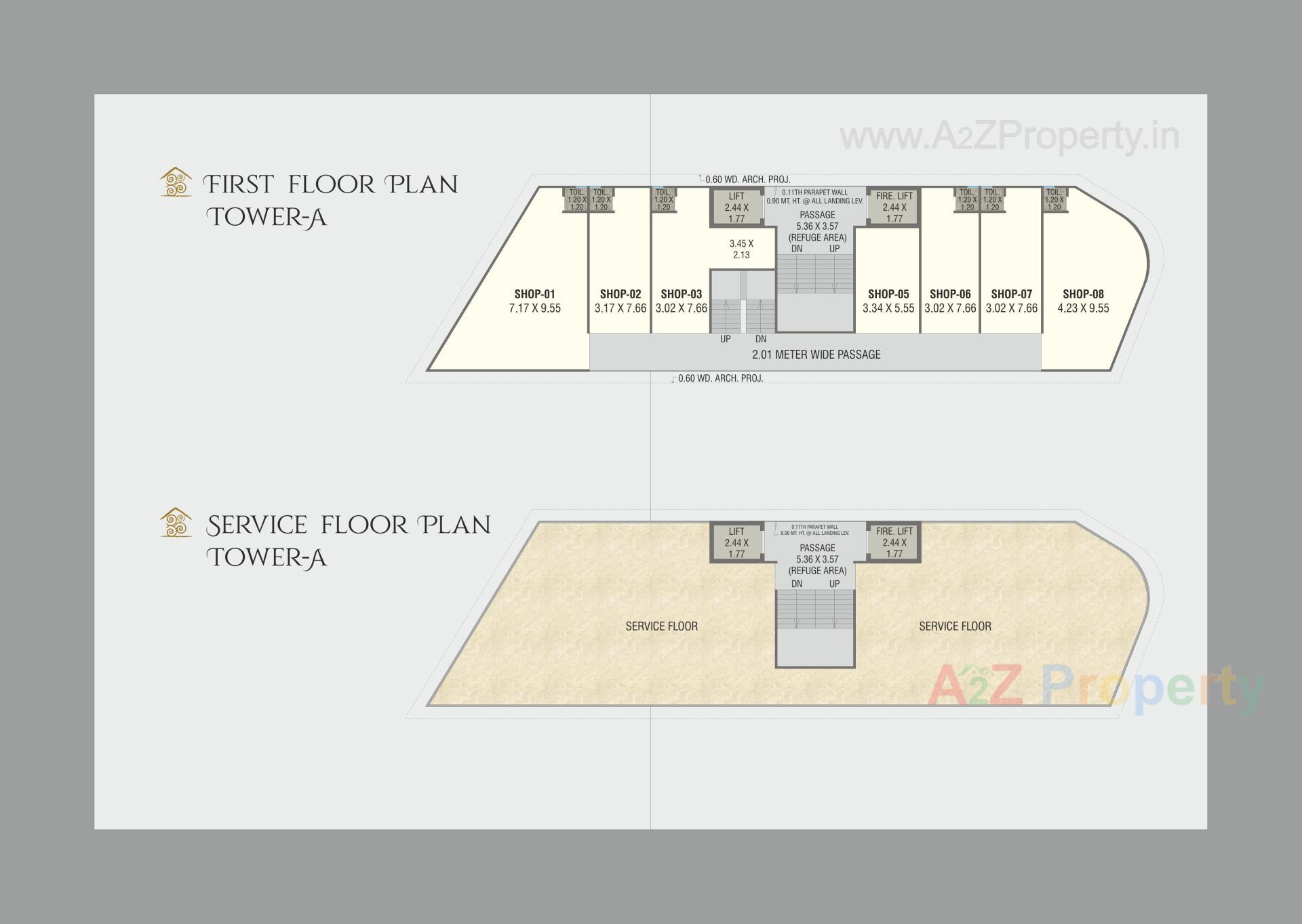 Layout of real estate project Om Orison located at Sama, Vadodara, Gujarat