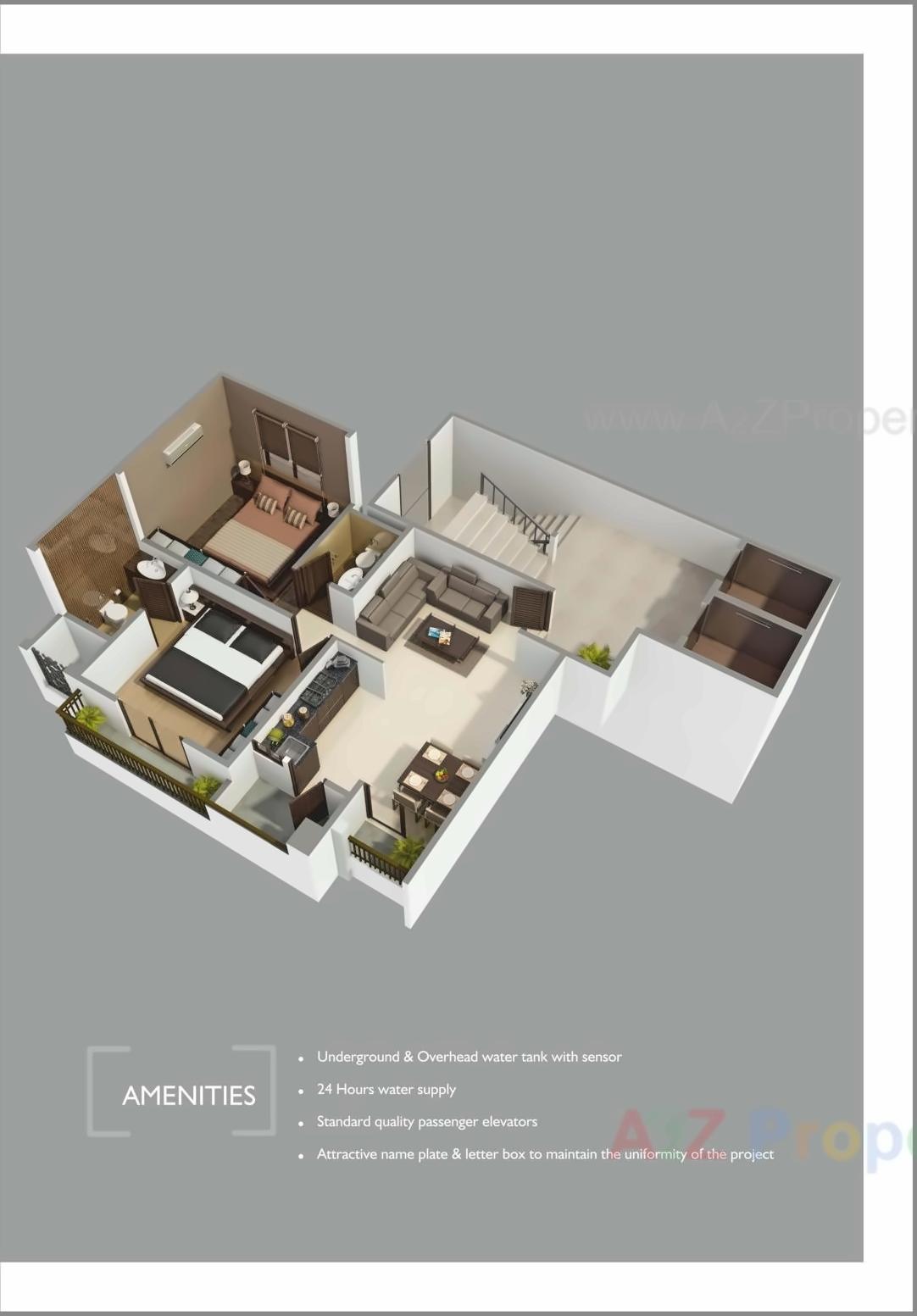 Layout of real estate project Om Residency Ii located at Gorva, Vadodara, Gujarat