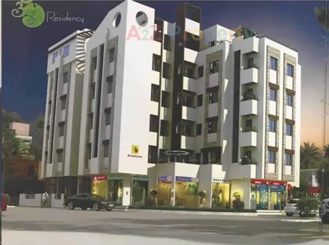 3D Elevation of real estate project Om Residency located at Gorva, Vadodara, Gujarat