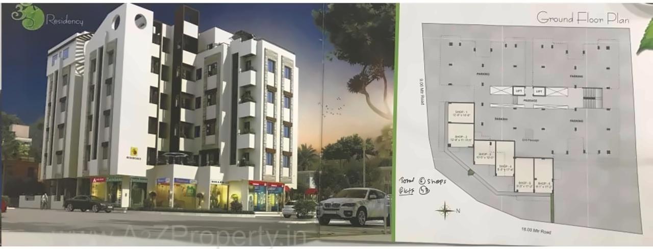 Layout of real estate project Om Residency located at Gorva, Vadodara, Gujarat