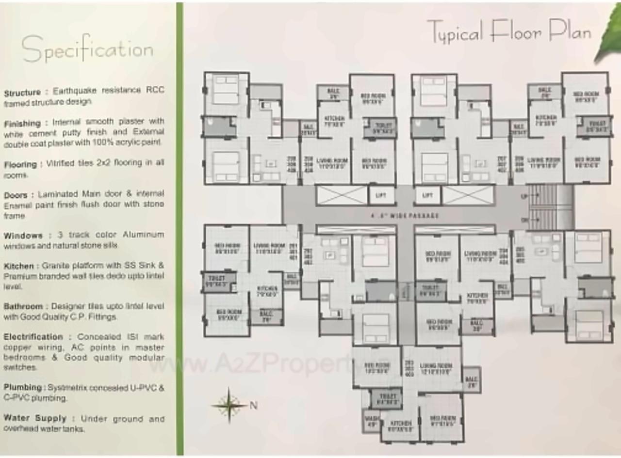 Layout of real estate project Om Residency located at Gorva, Vadodara, Gujarat