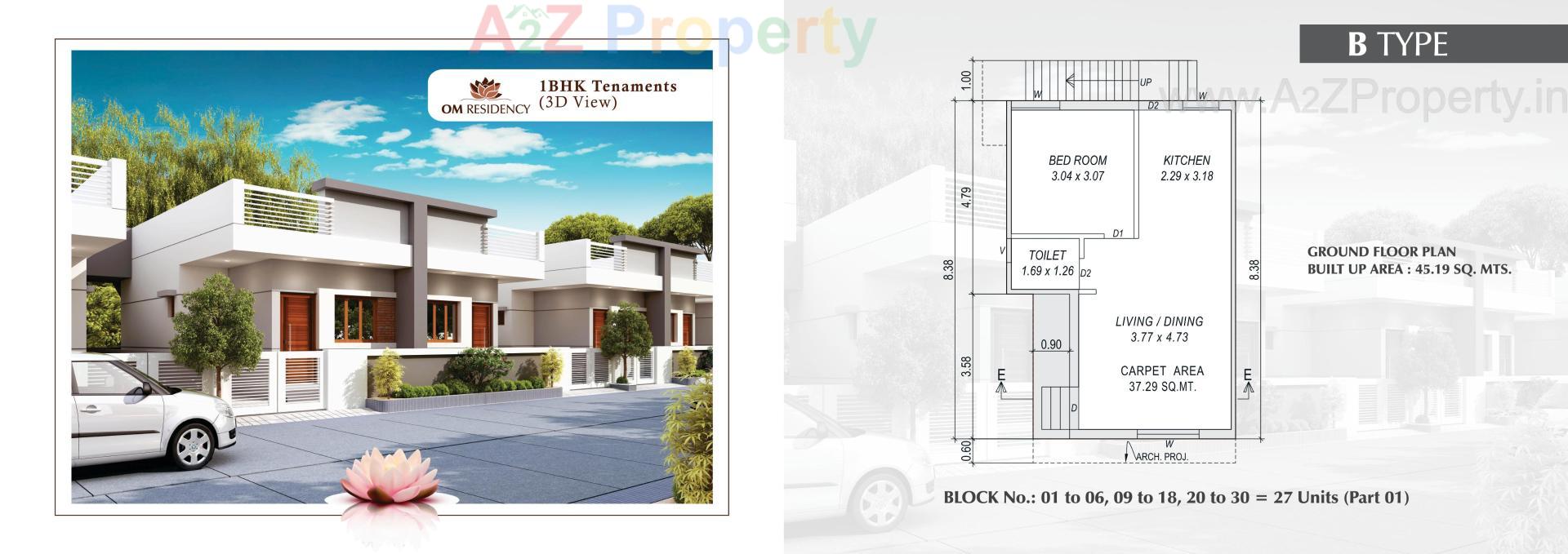  of real estate project Om Residency located at Varnama, Vadodara, Gujarat