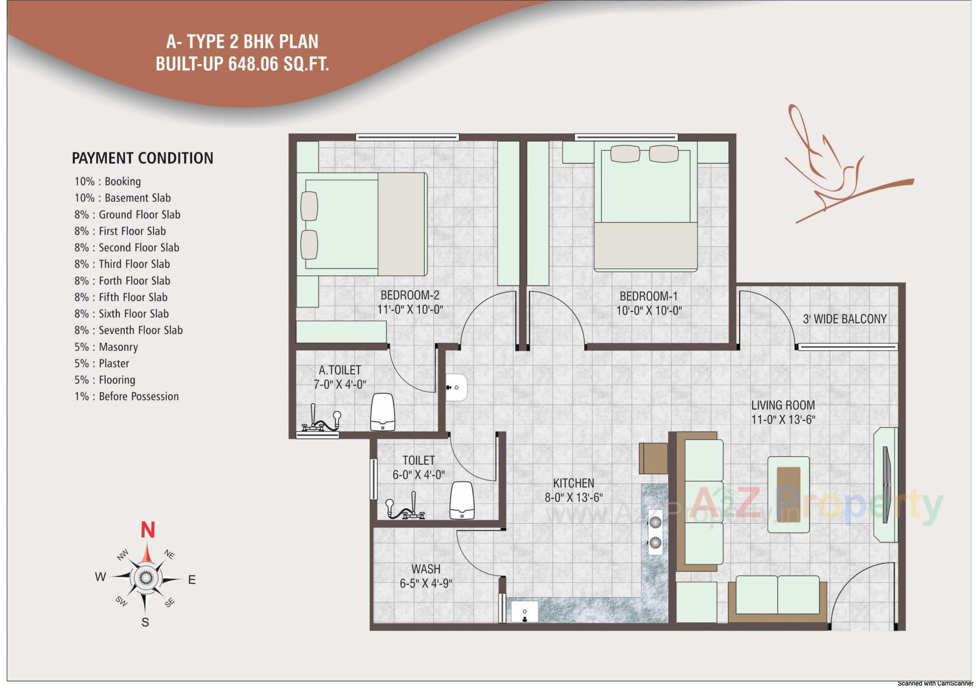 Layout of real estate project Om Residency located at Gotri, Vadodara, Gujarat