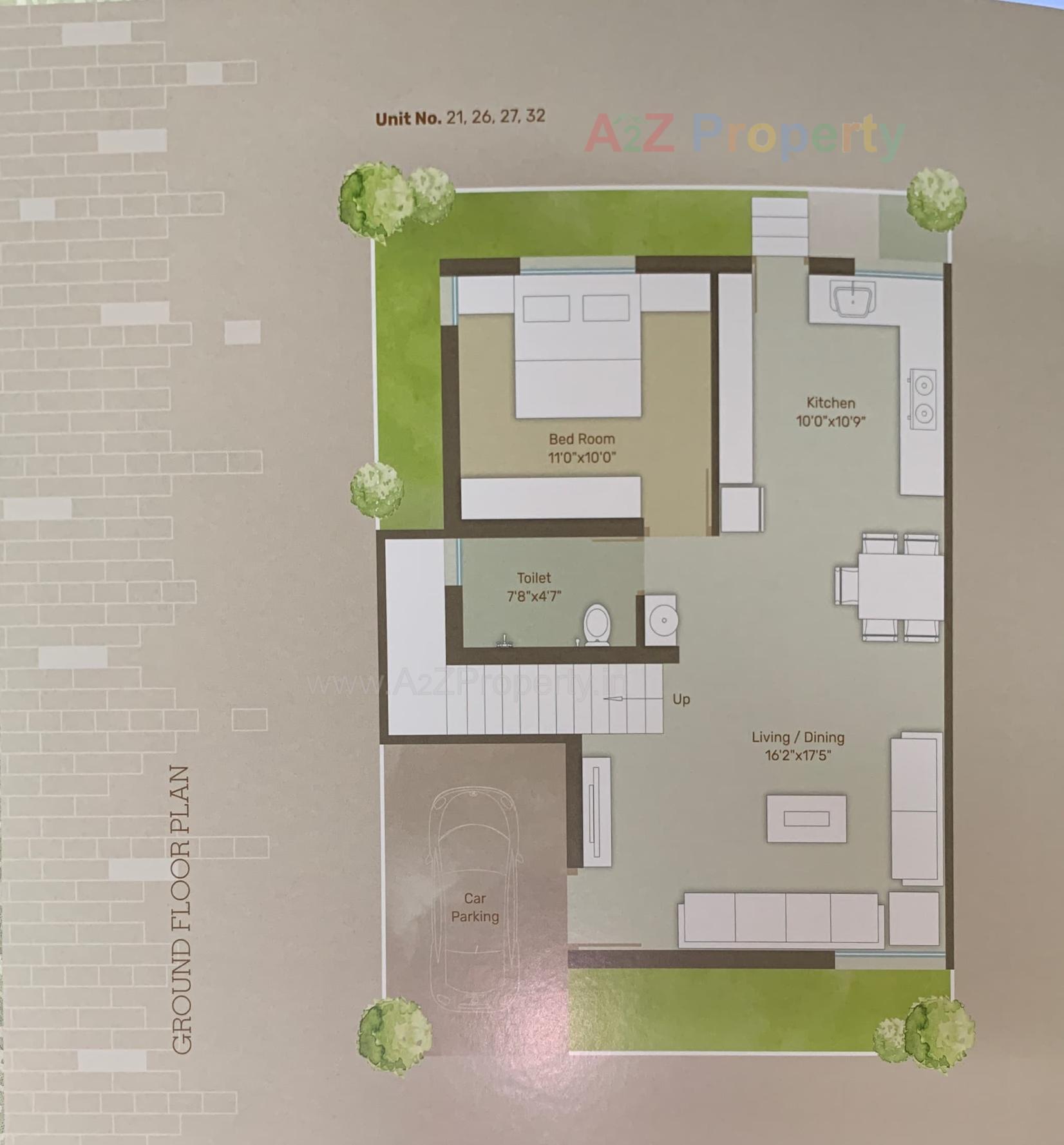 Layout of real estate project Om Tulip located at Vadodara, Vadodara, Gujarat
