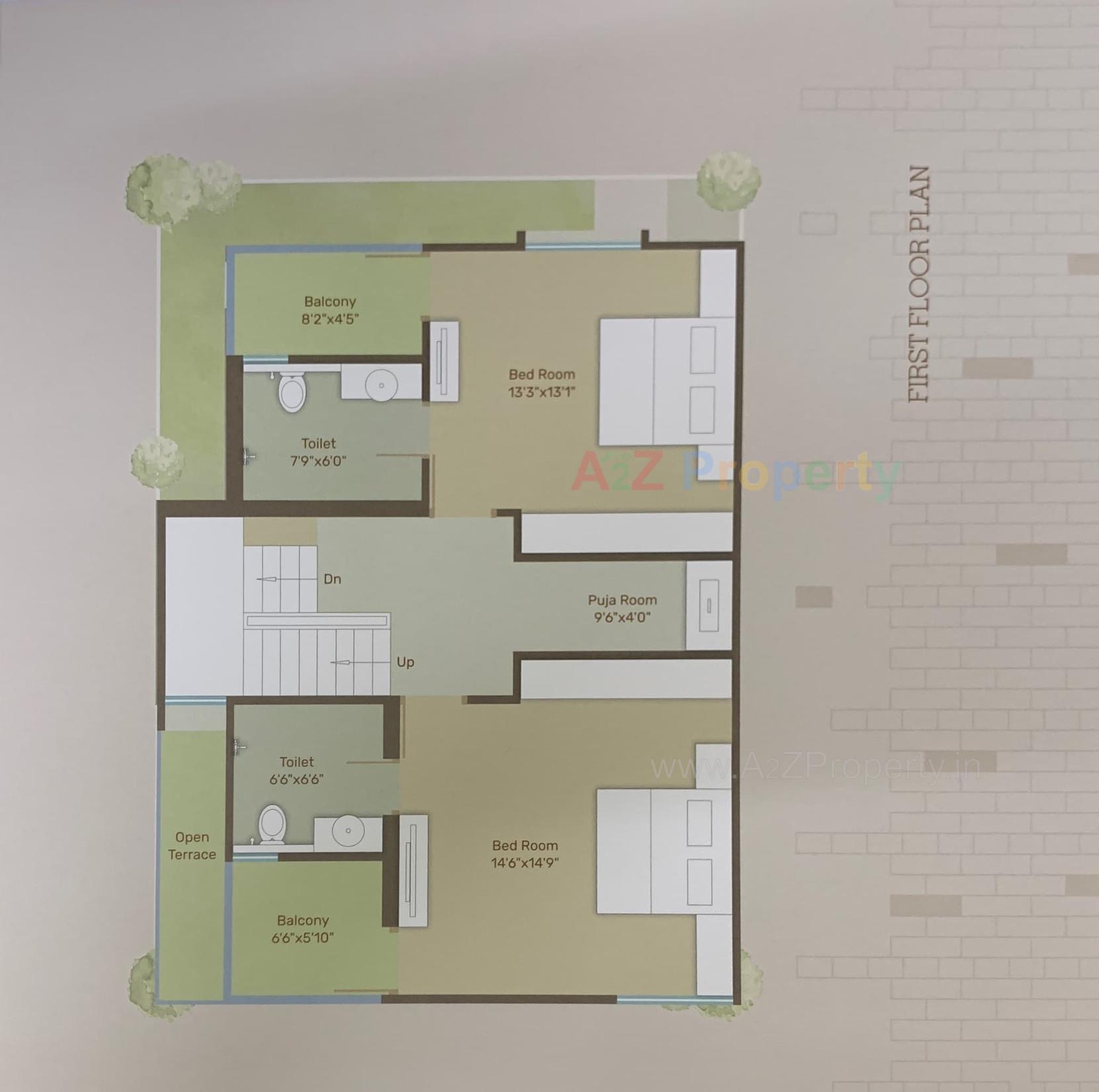 Layout of real estate project Om Tulip located at Vadodara, Vadodara, Gujarat
