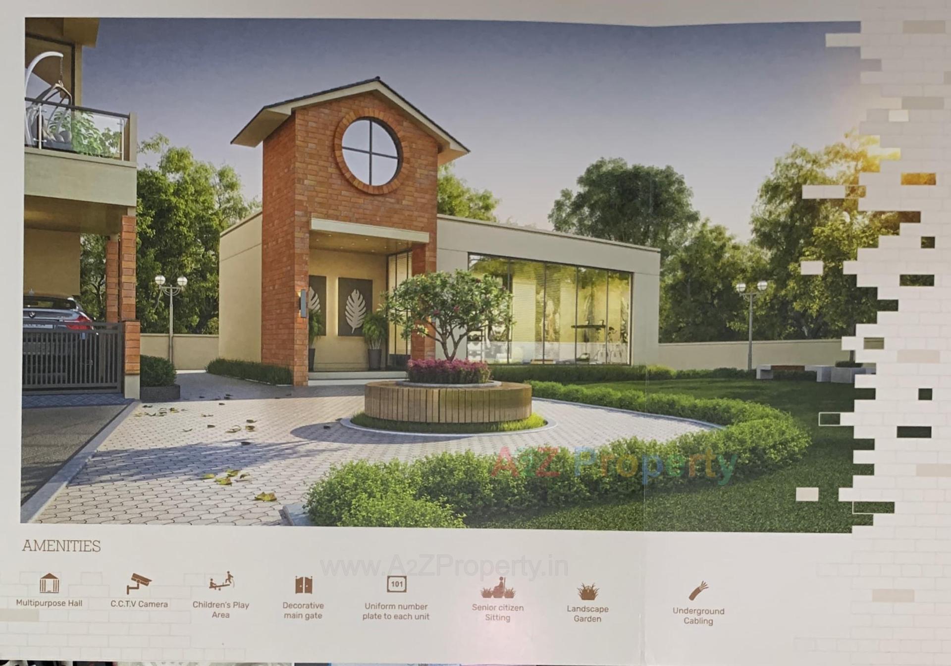 3D Elevation of real estate project Om Tulip located at Vadodara, Vadodara, Gujarat