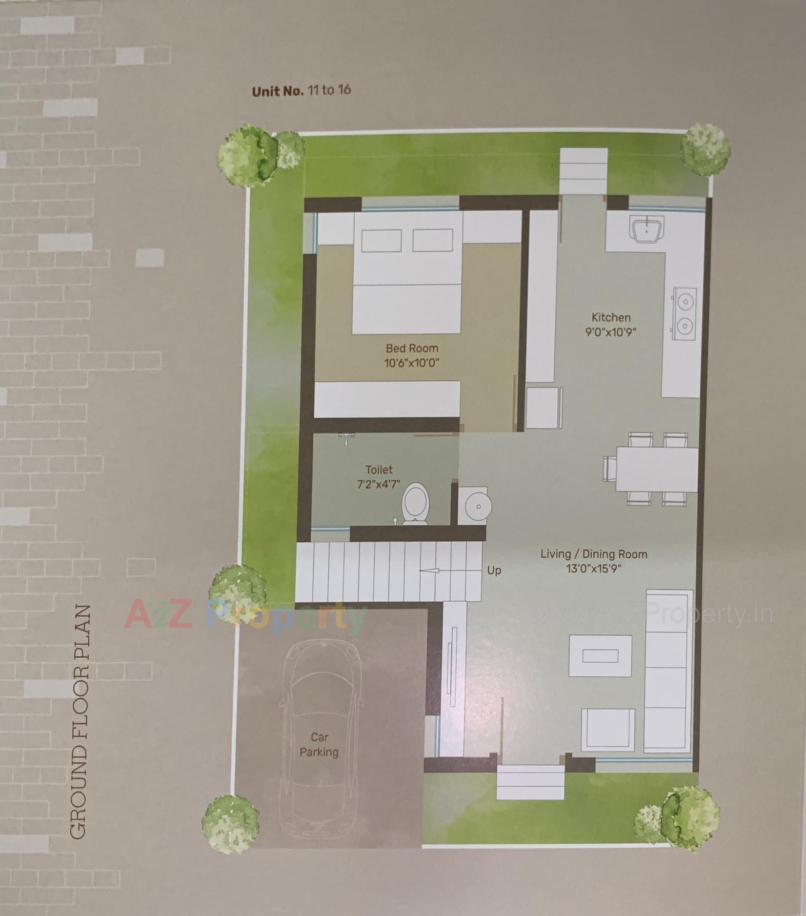 Layout of real estate project Om Tulip located at Vadodara, Vadodara, Gujarat
