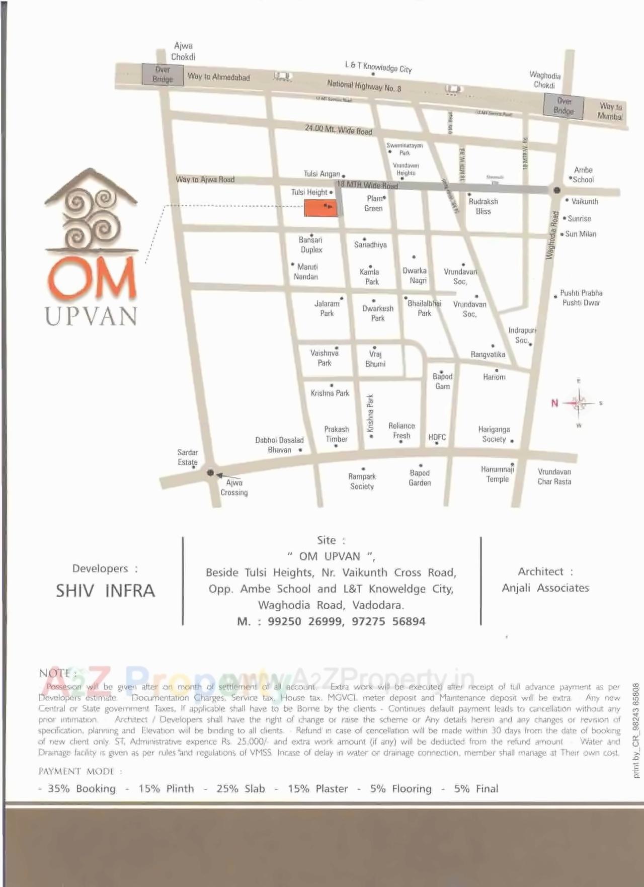  of real estate project Om Upvan located at Bapod, Vadodara, Gujarat