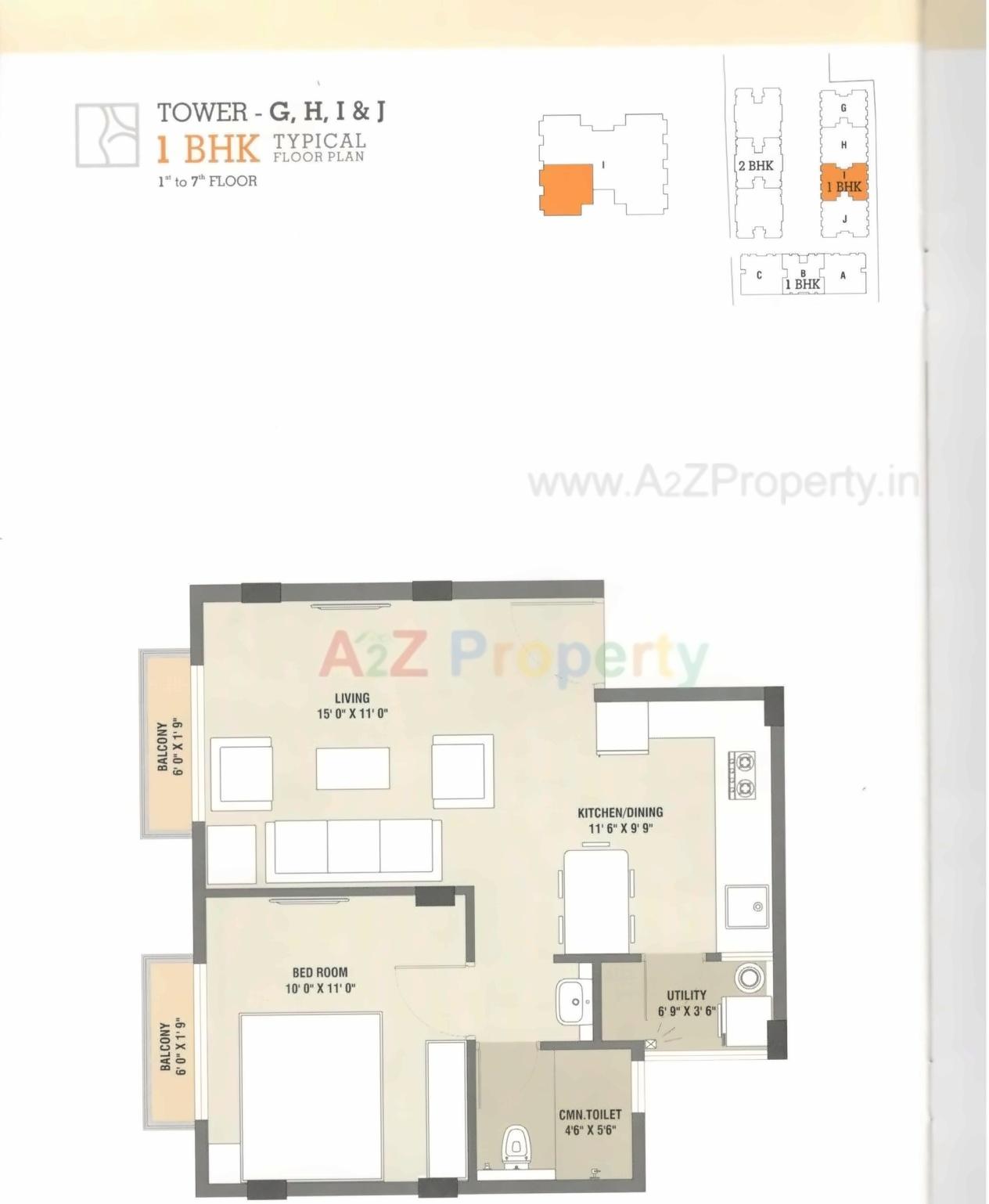 Layout of real estate project Omkaar Heights located at Jambuva, Vadodara, Gujarat