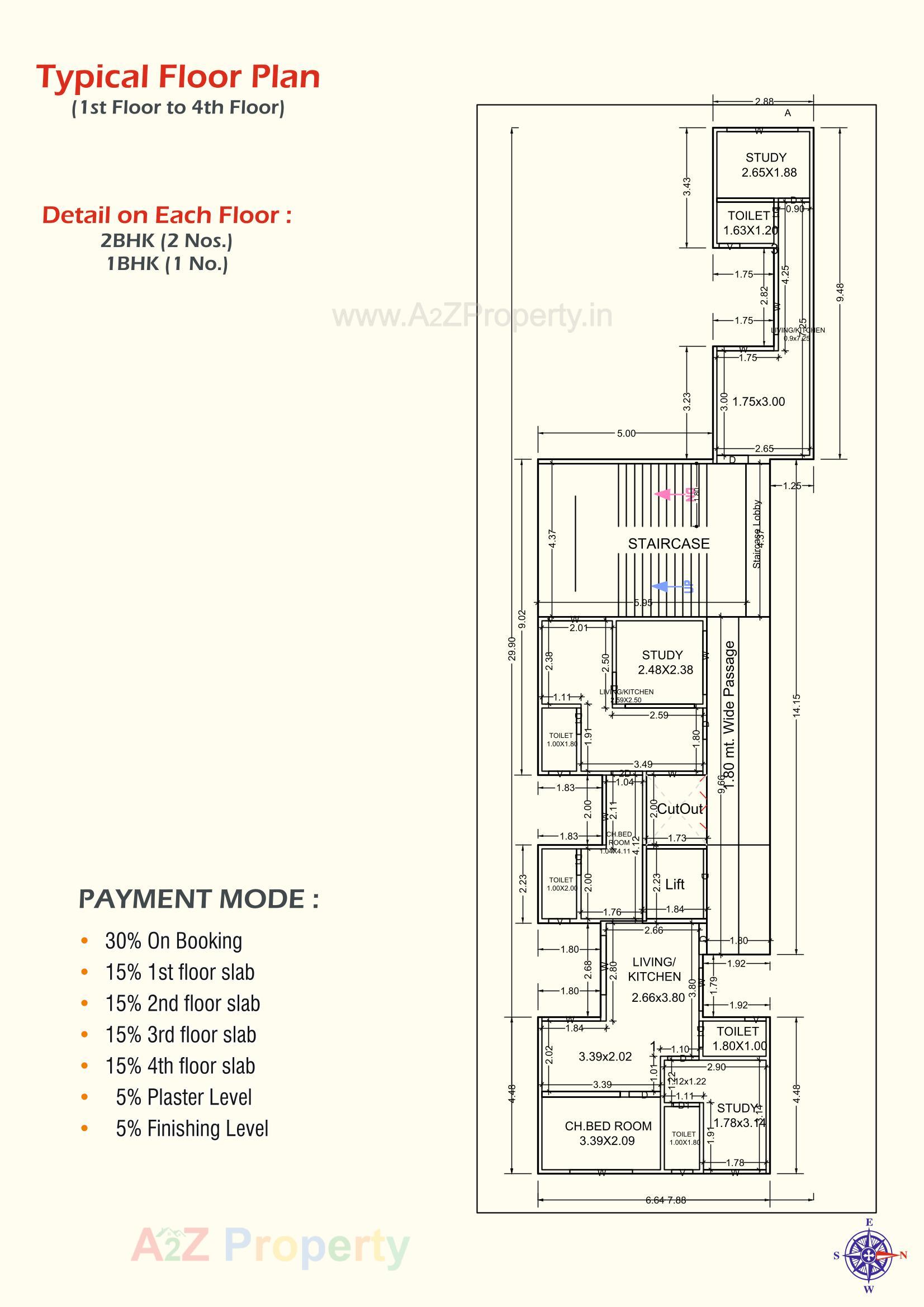Layout of real estate project Omkar Avenue located at Vadodara, Vadodara, Gujarat