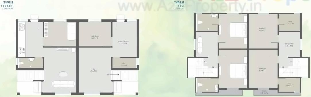 Layout of real estate project Omkar Homes located at Jambuva, Vadodara, Gujarat