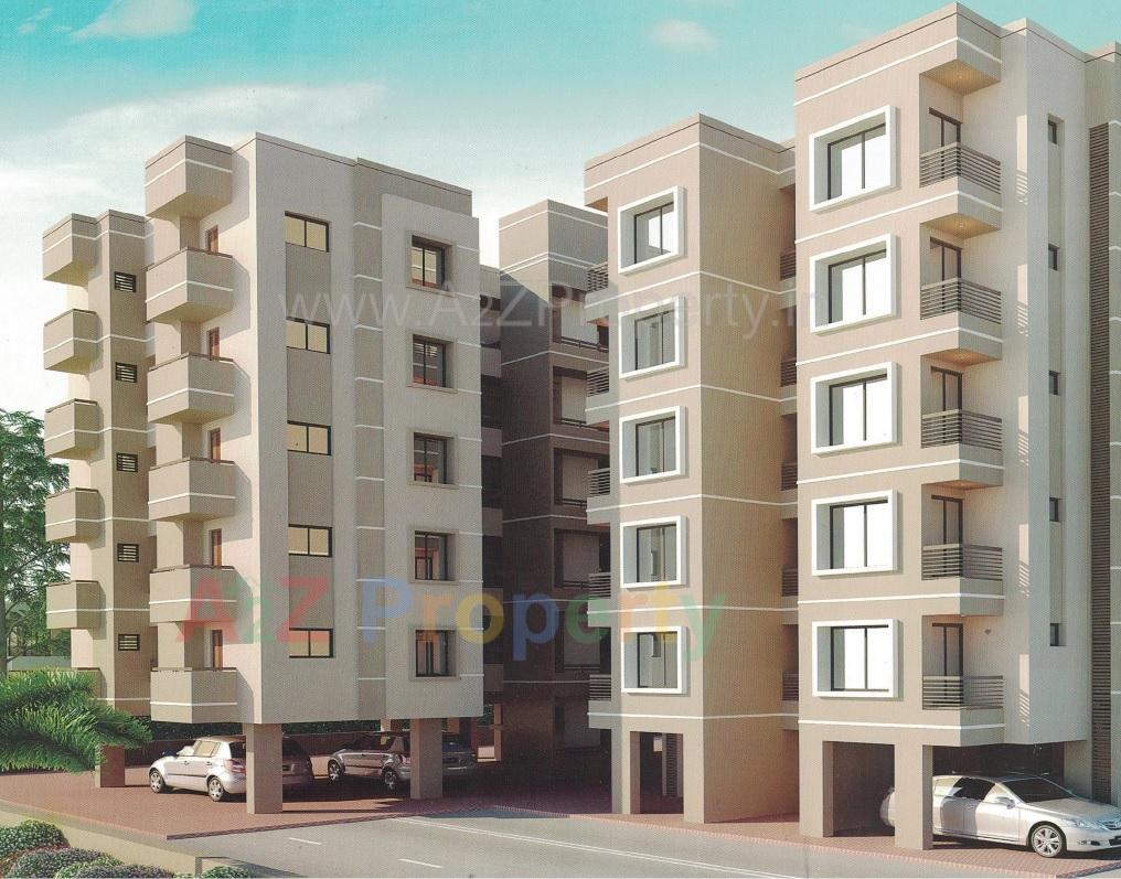 3D Elevation of real estate project Omkar Residency located at Koyli, Vadodara, Gujarat