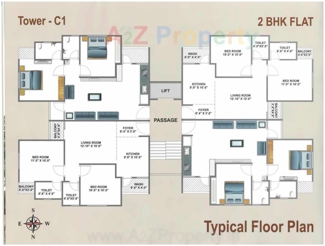 Layout of real estate project Omkar Residency located at Koyli, Vadodara, Gujarat