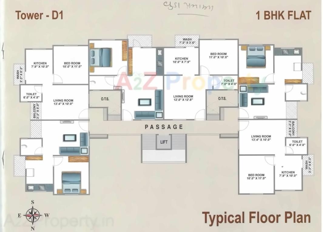 Layout of real estate project Omkar Residency located at Koyli, Vadodara, Gujarat
