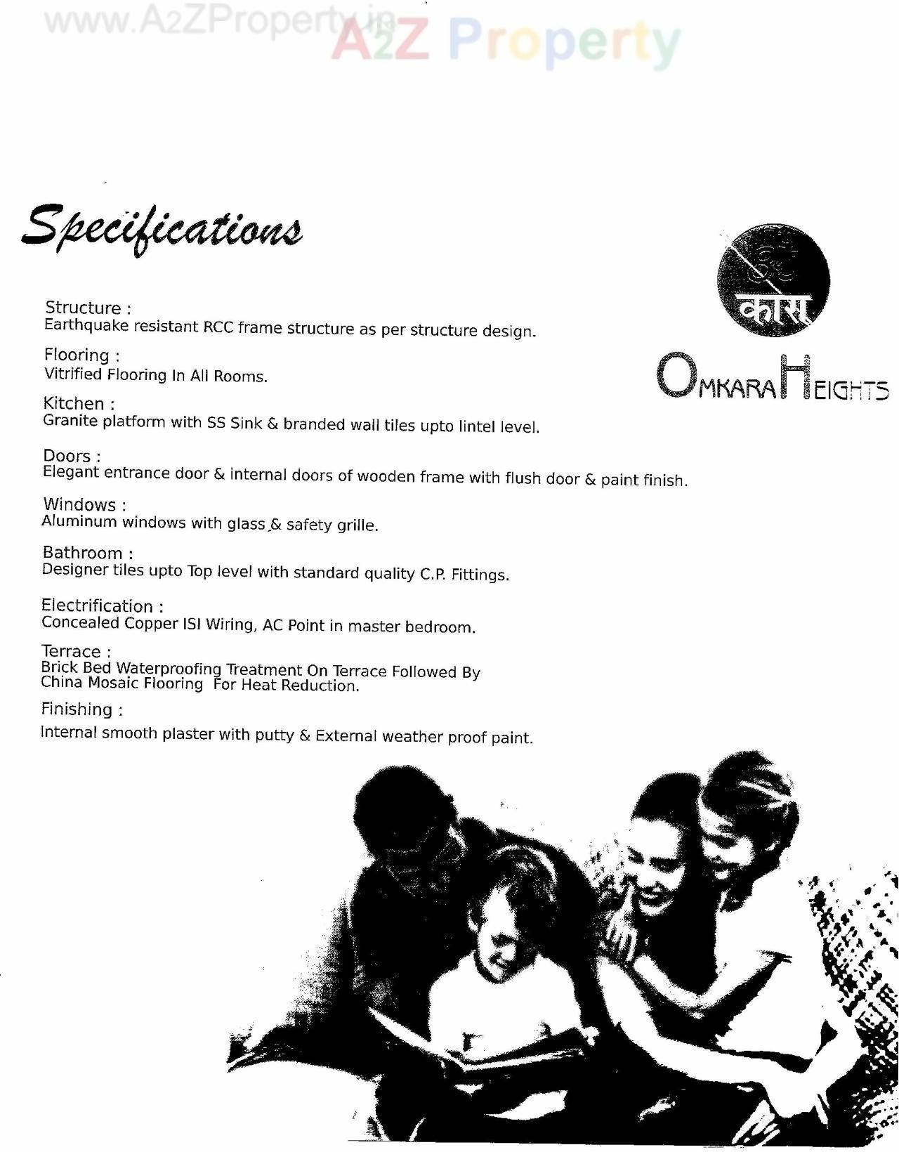  of real estate project Omkara Heights located at Sevasi, Vadodara, Gujarat