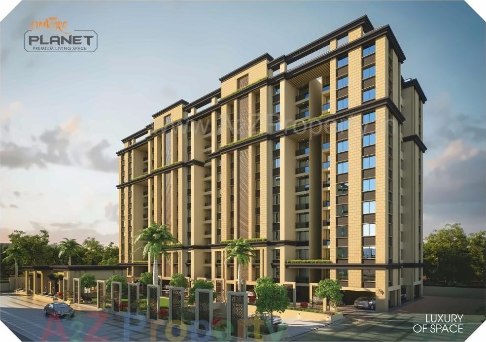 3D Elevation of real estate project Omkara Planet located at Sayajipura, Vadodara, Gujarat