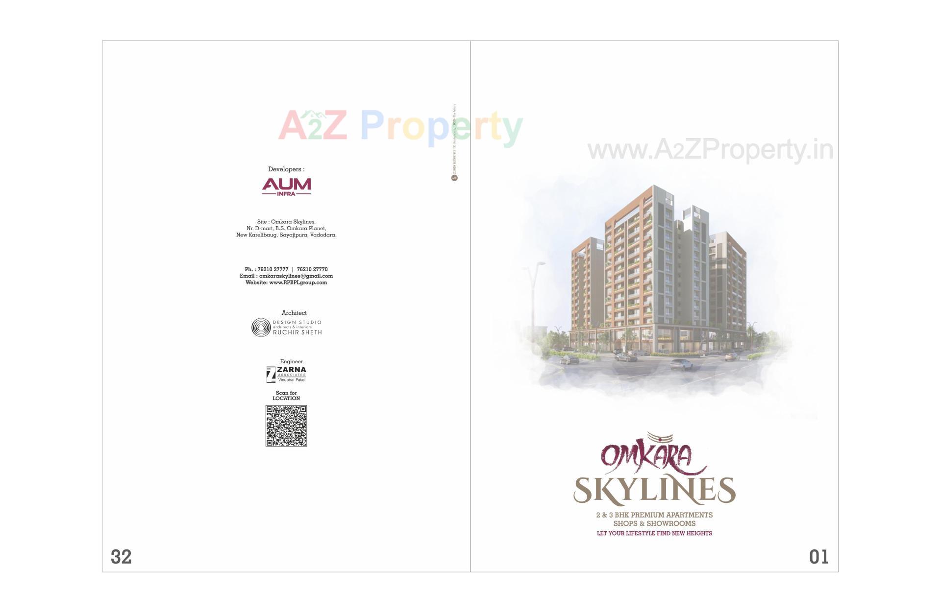  of real estate project Omkara Skylines located at Kareli, Vadodara, Gujarat