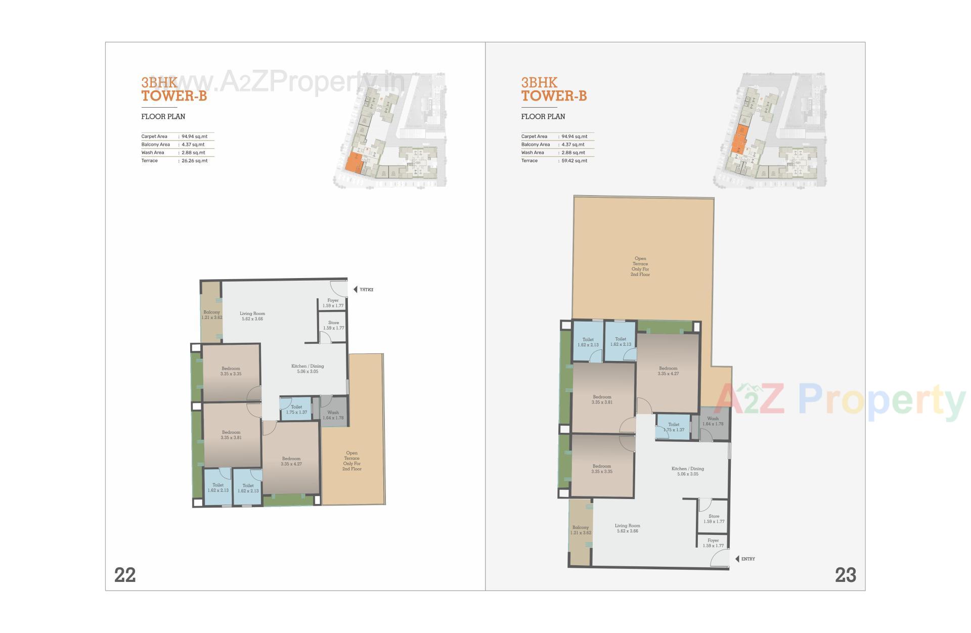 Layout of real estate project Omkara Skylines located at Kareli, Vadodara, Gujarat