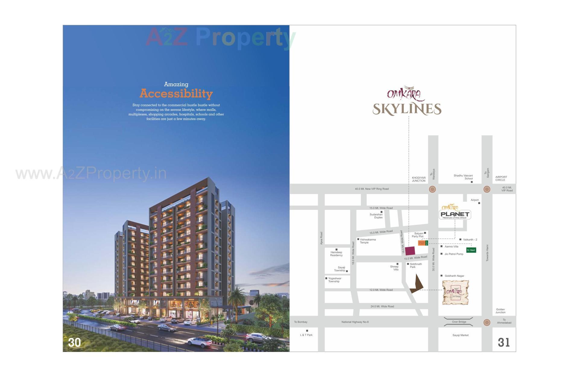  of real estate project Omkara Skylines located at Kareli, Vadodara, Gujarat